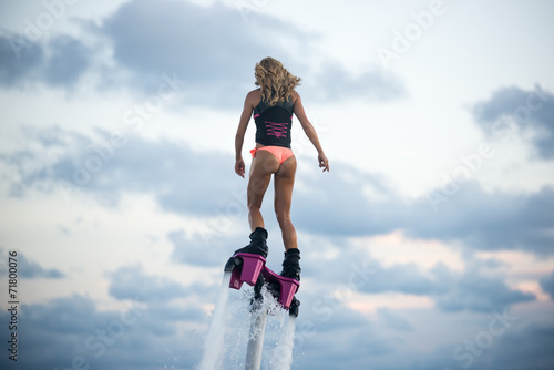 Flyboard girl