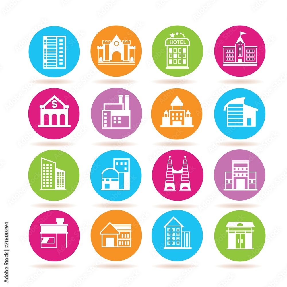 building icons building icons