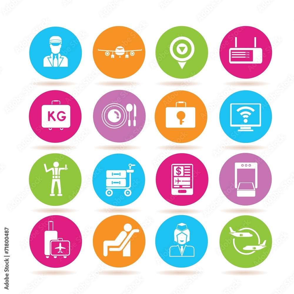 airport icons airport icons