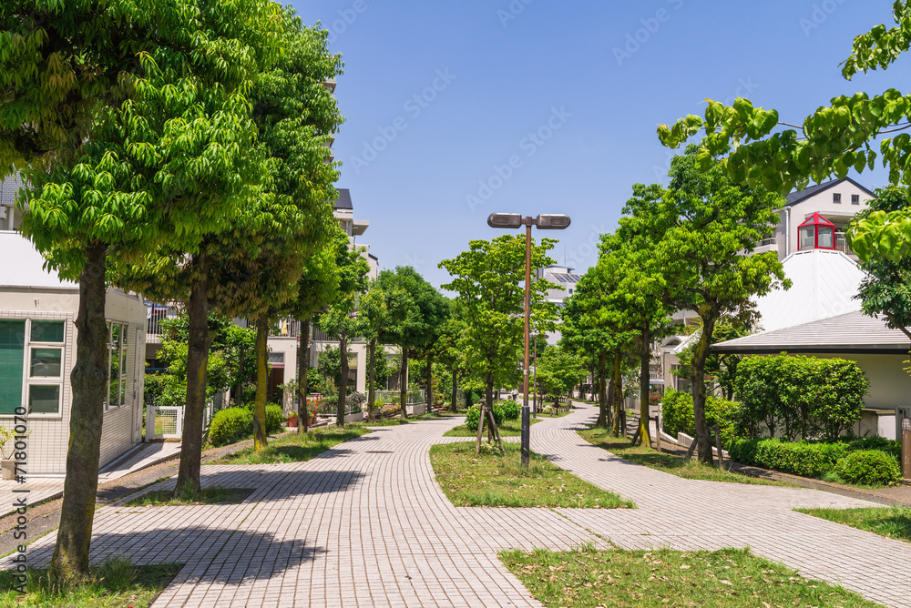 Obraz premium 閑静な住宅街