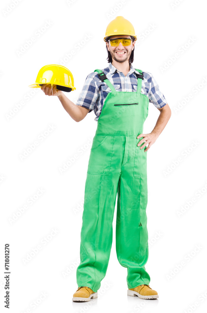 Industrial worker isolated on the white background Industrial worker isolated on the white background