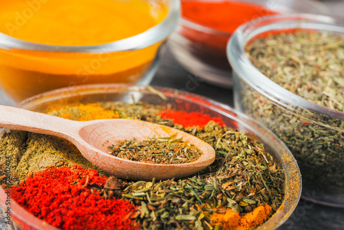 Принти на полотні Close up exotically spice mix