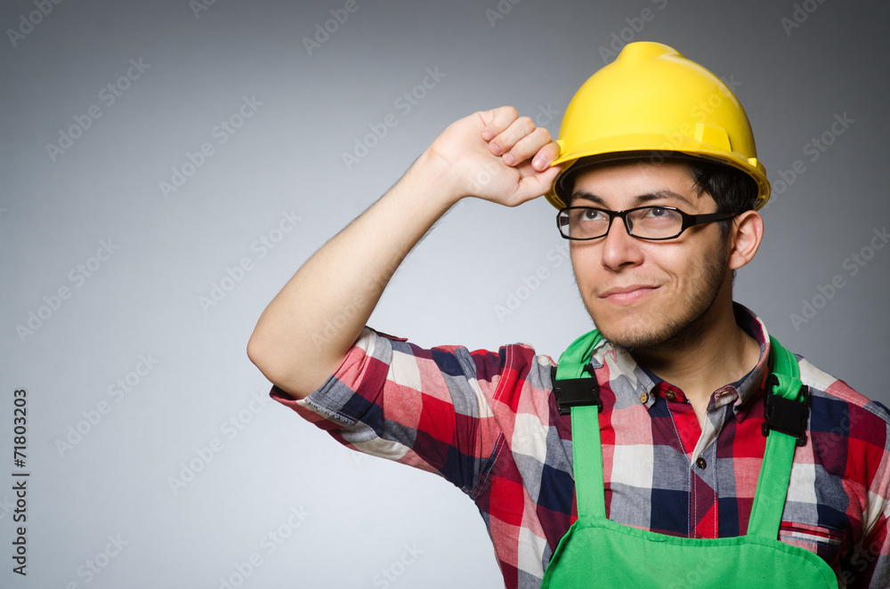 Industrial worker isolated on the white background Industrial worker isolated on the white background