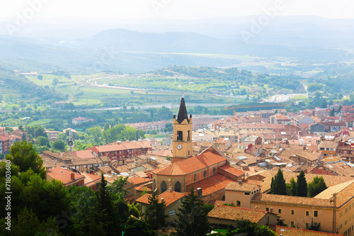 Top view of town in Pyrenees. Berga photo