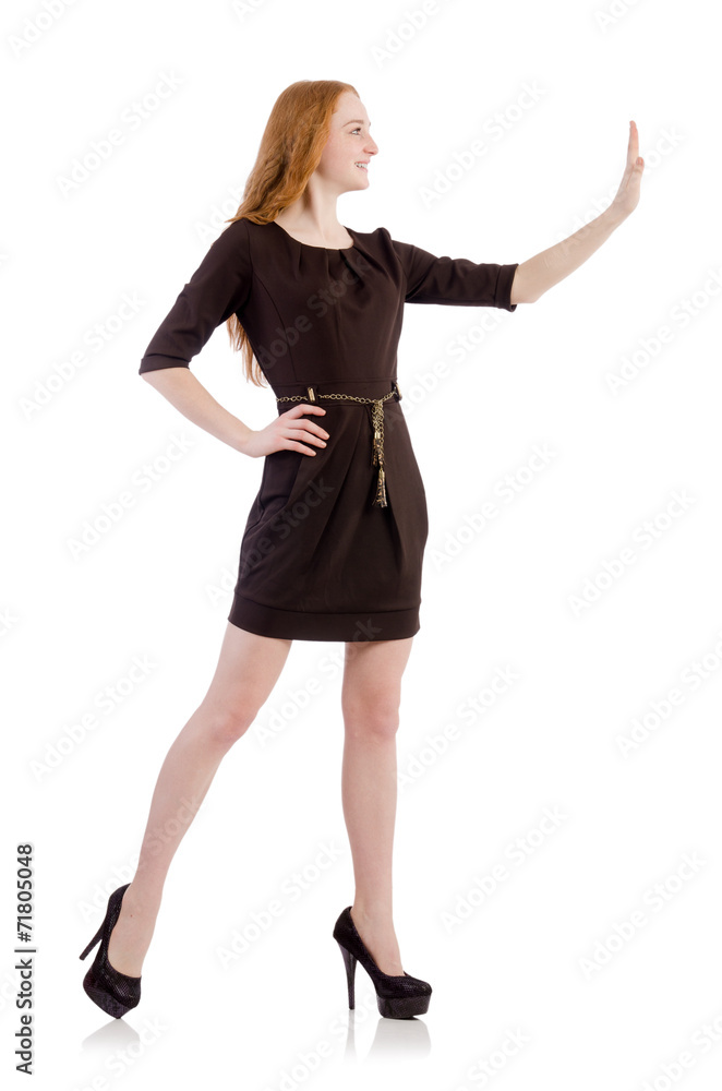 Woman isolated on the white background Woman isolated on the white background