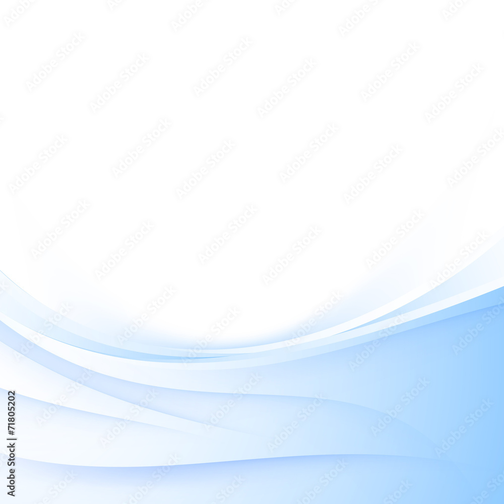 Blue smooth line soft bright abstraction card Blue smooth line soft bright abstraction card