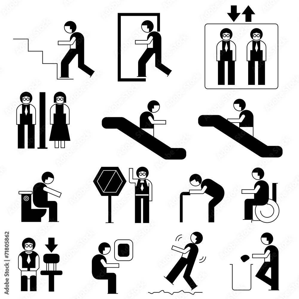 people universal sign people universal sign