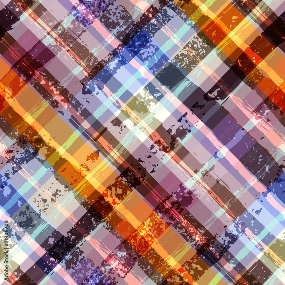 Grunge diagonal plaid pattern. Grunge diagonal plaid pattern.