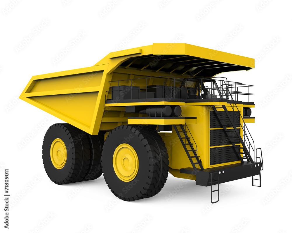 Yellow Mining Truck