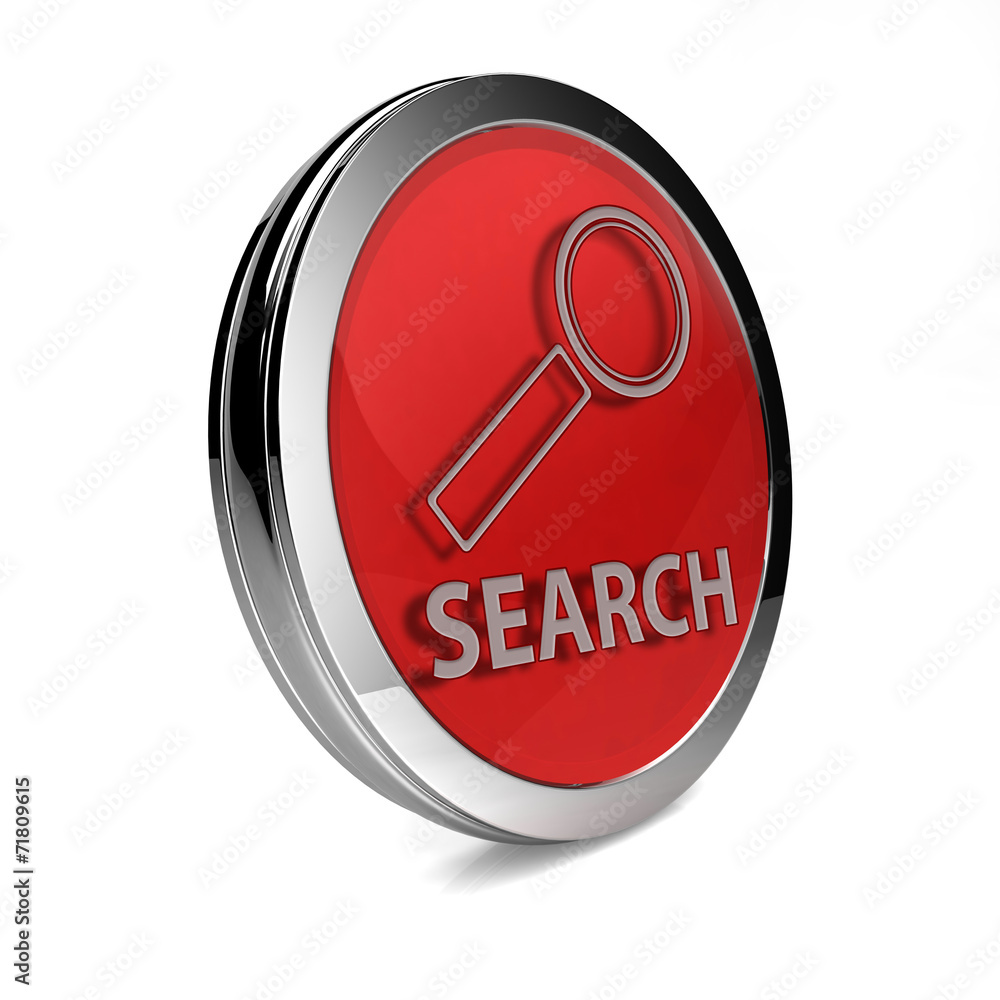 Search circular icon on white background Search circular icon on white background