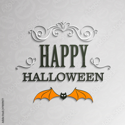 Vector Illustration of an Abstract Halloween Design