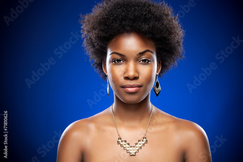 Beautiful young black woman