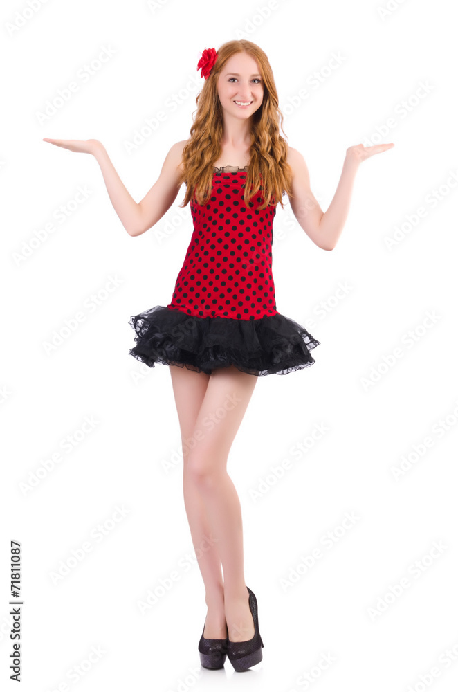 Woman isolated on the white background Woman isolated on the white background