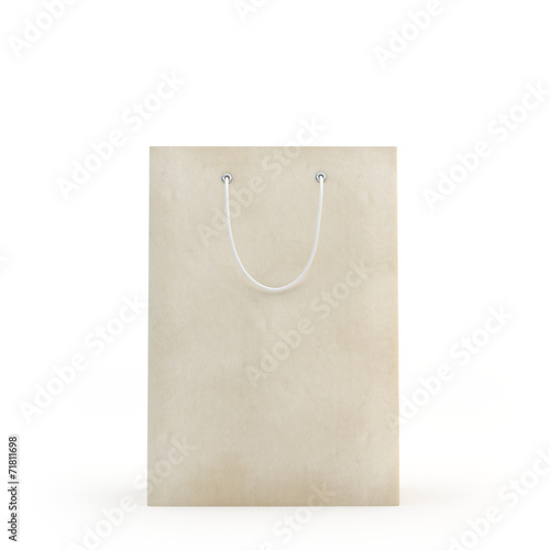 Paper bag , isolated