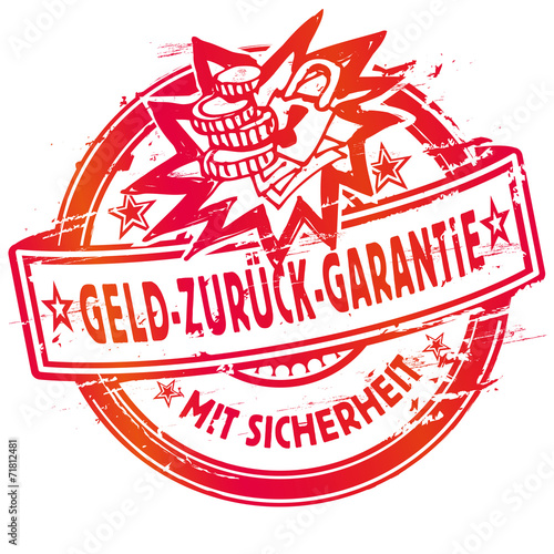 Stempel Geld zurück Garantie