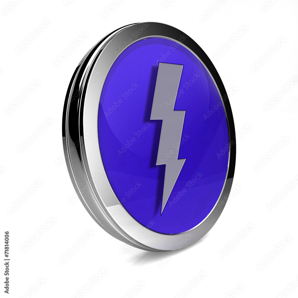 Bolt circular icon on white background Bolt circular icon on white background