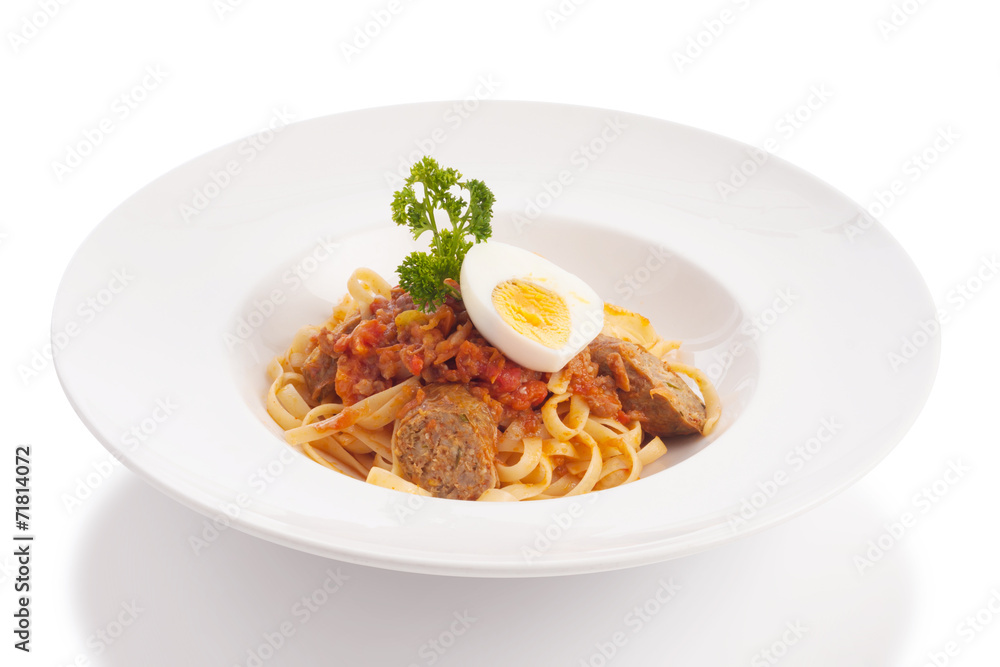 thai style fusion spaghetti