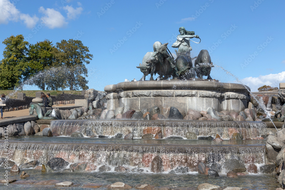 Obraz premium Gefion-Brunnen komplett