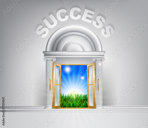 Door to Success concept