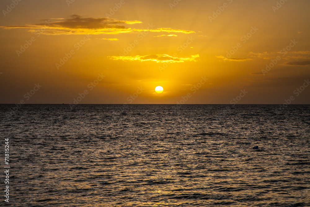 Fototapeta premium sunset in sicily