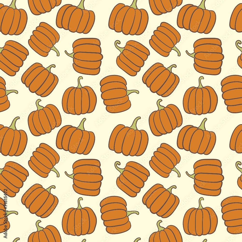 Pumpkins Seamless Background Pumpkins Seamless Background