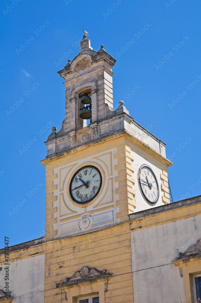 Clocktower. Fasano. Puglia. Italy.