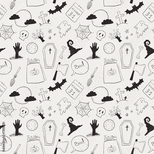 Halloween Seamless Background