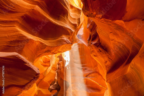 Ray of light inside Antelope Canyon