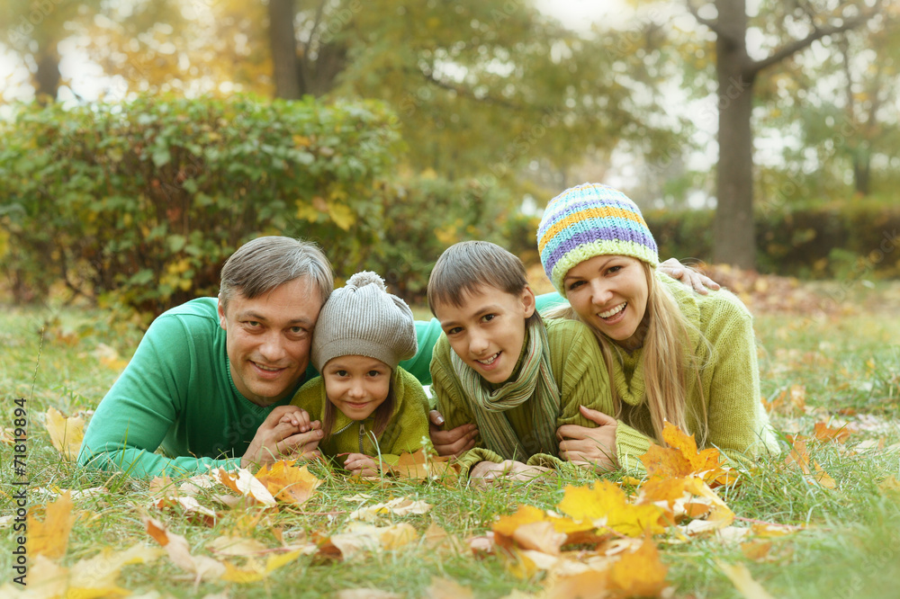 Happy smiling family Happy smiling family