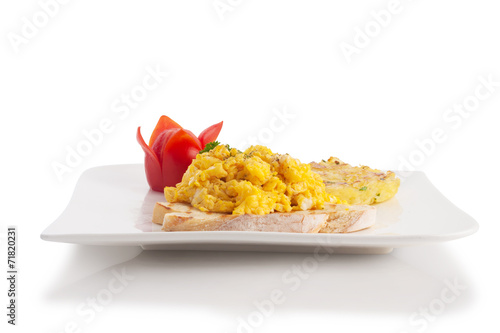 Scrambled egg photo