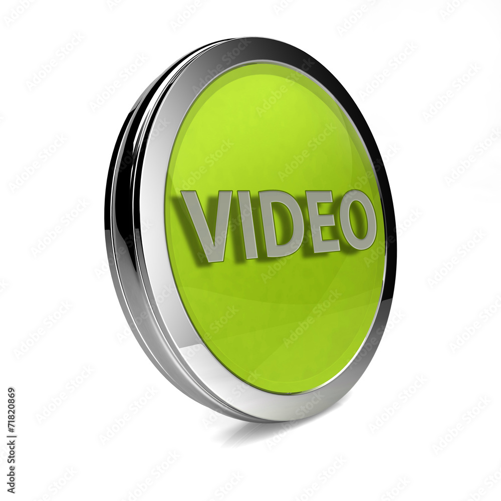 video circular icon on white background video circular icon on white background