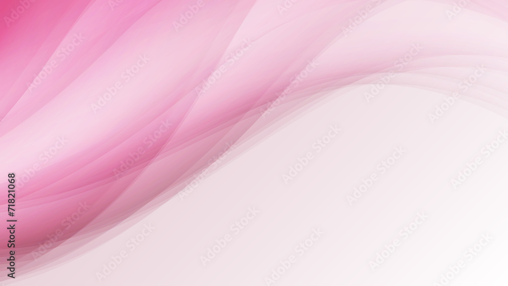 pink soft waves creative lines abstract background vector - obrazy, fototapety, plakaty 