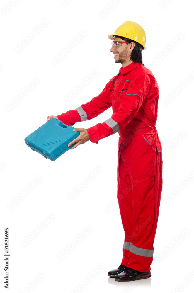 Industrial worker isolated on the white background Industrial worker isolated on the white background