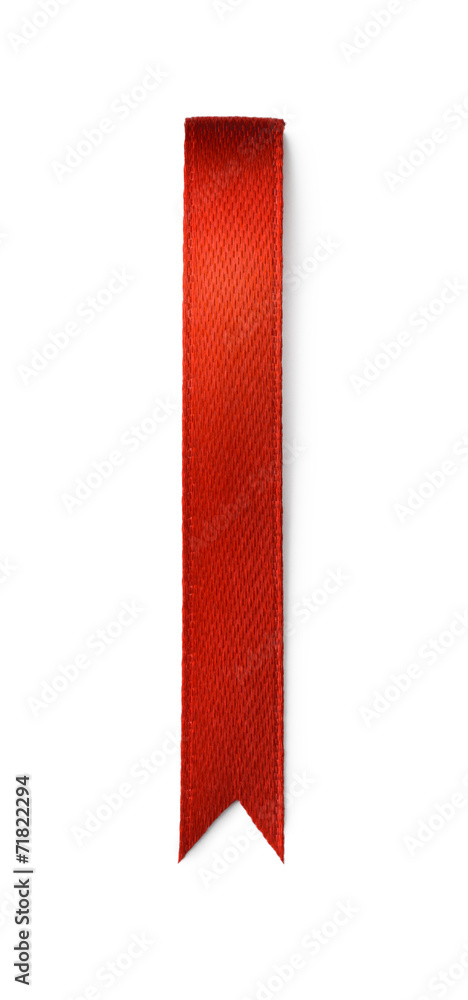 Fototapeta premium Red bookmark isolated on white background