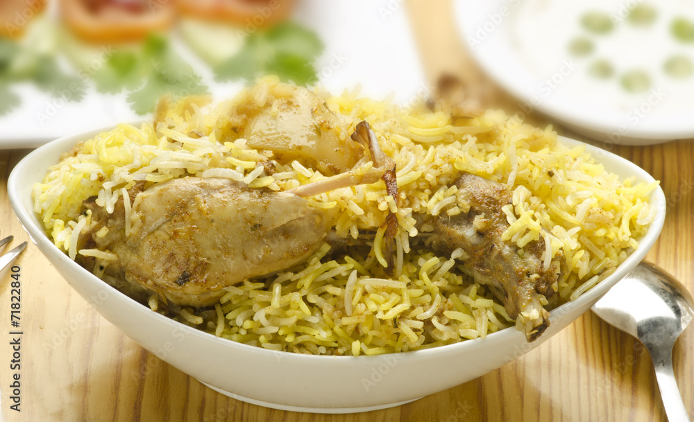 Delicious chicken biryani Delicious chicken biryani