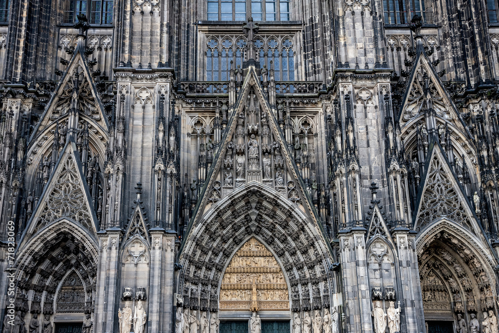 Architectonic detail of Cologne cathedral Architectonic detail of Cologne cathedral