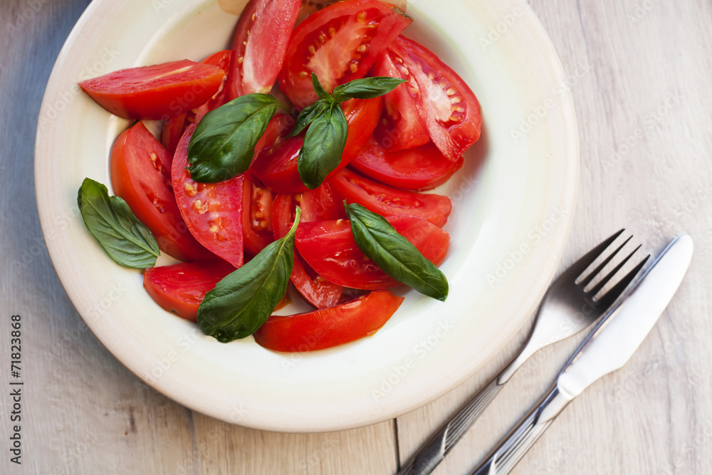 Fresh tomatoes salad Fresh tomatoes salad