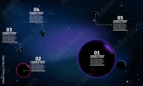 Vector background: Space infographic