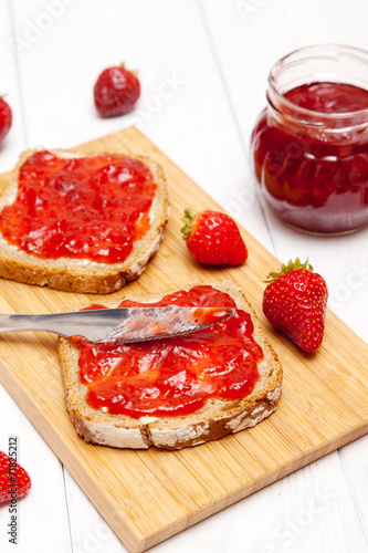 Delicious strawberry jam