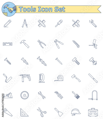 Tools icon set