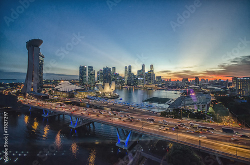 Photography Top view from singapore flyer
