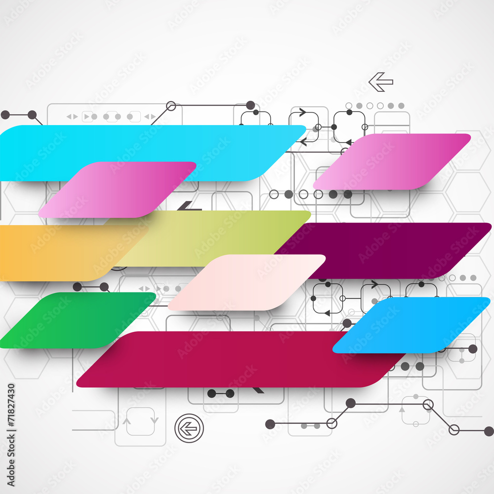Abstract multicolored technology business background