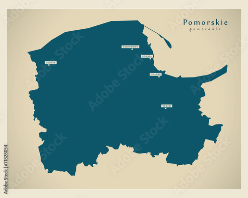Modern Map - Pomorskie PL