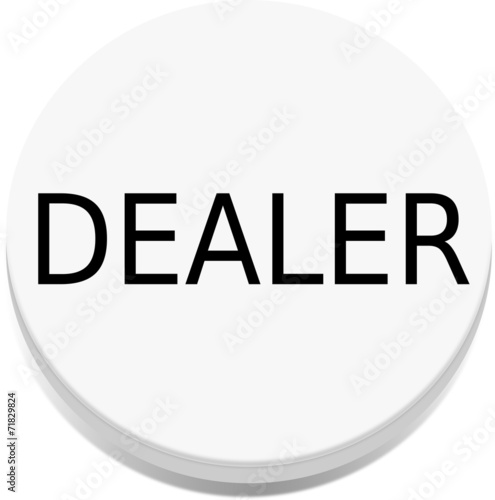 Dealer casino chip