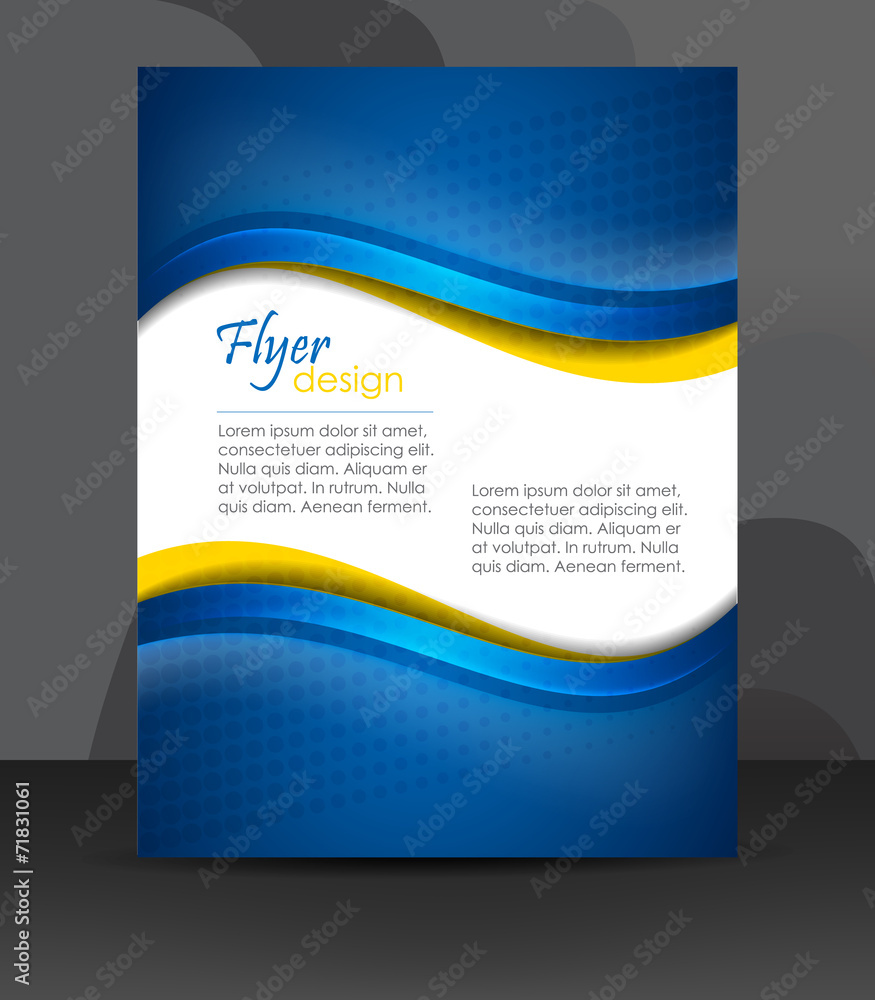 Naklejka premium Business flyer template or corporate banner, cover design