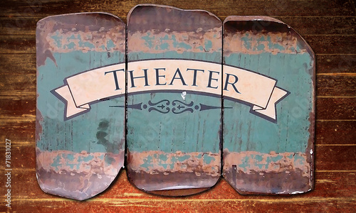 Holzmetallbild 1 - Theater