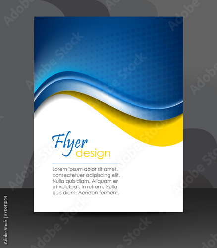 Business flyer template or corporate banner, cover design