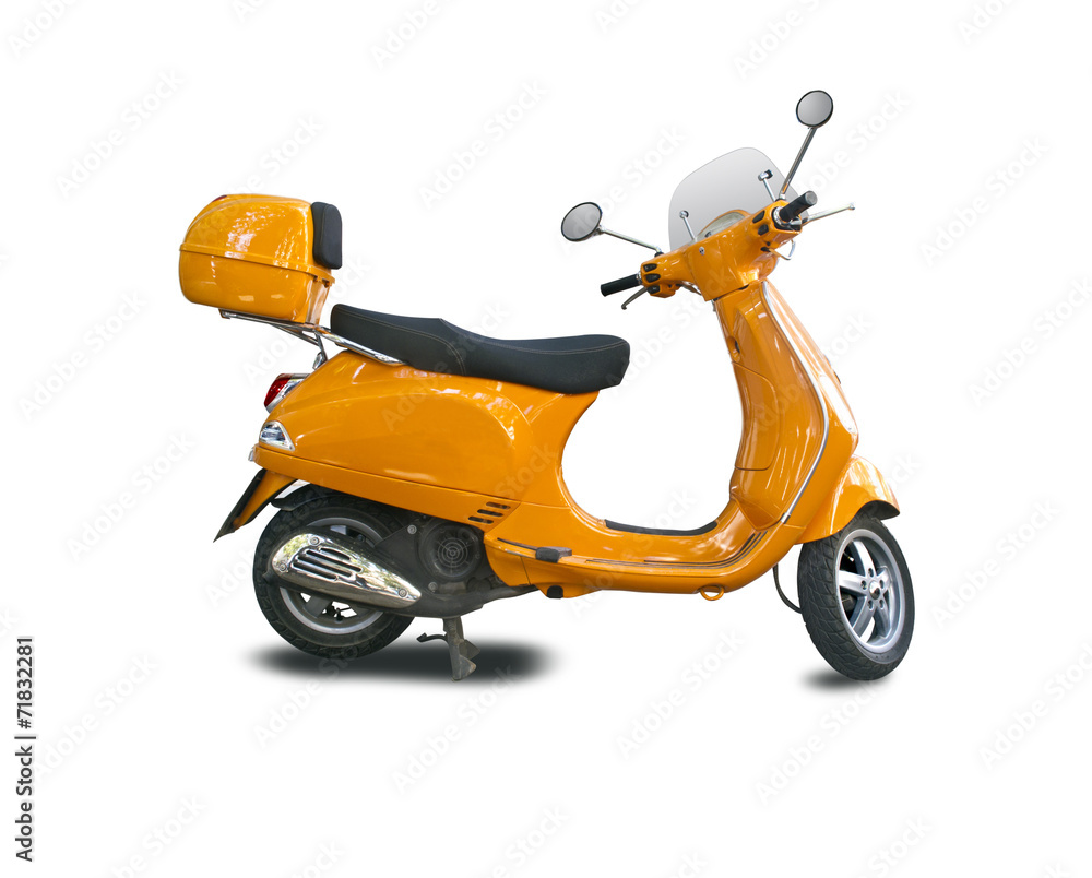 Orange scooter foto de Stock | Adobe Stock