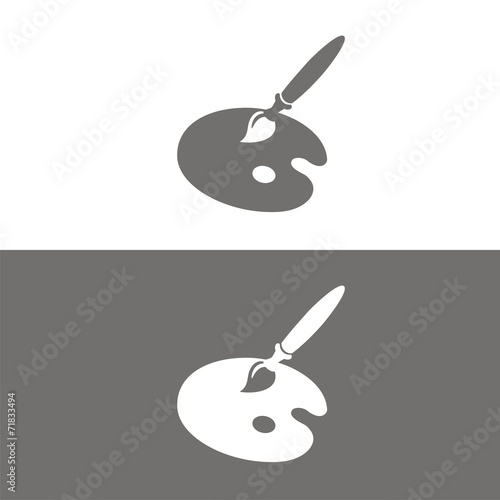 Icono últiles artista BN
