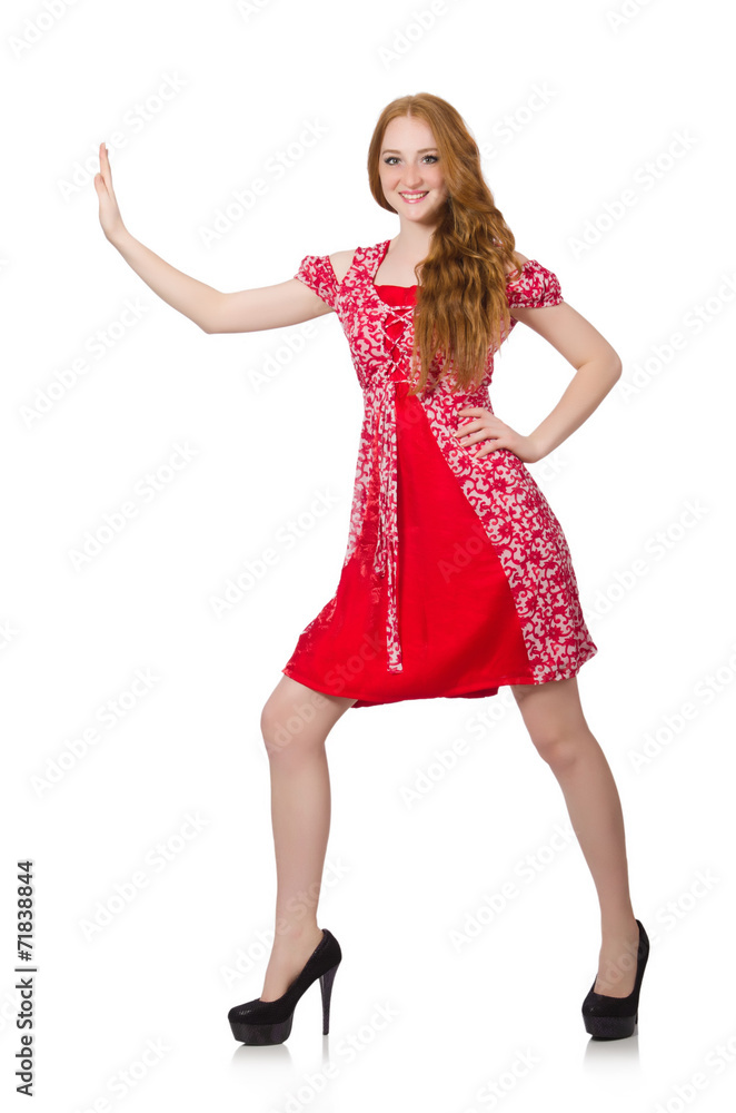 Woman isolated on the white background Woman isolated on the white background
